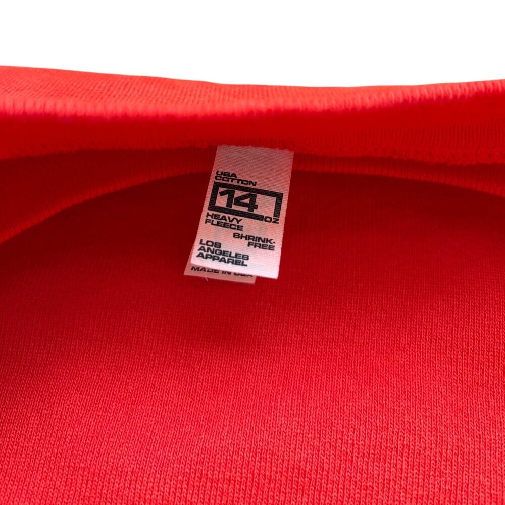 Los Angeles Apparel Orange 14oz Heavy Fleece Sweatshirt (read description) - Picture 6 of 6
